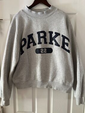 PARKE ‘22 Varsity Mockneck Sweatshirt. S/M EXCELLENT CONDITION!
